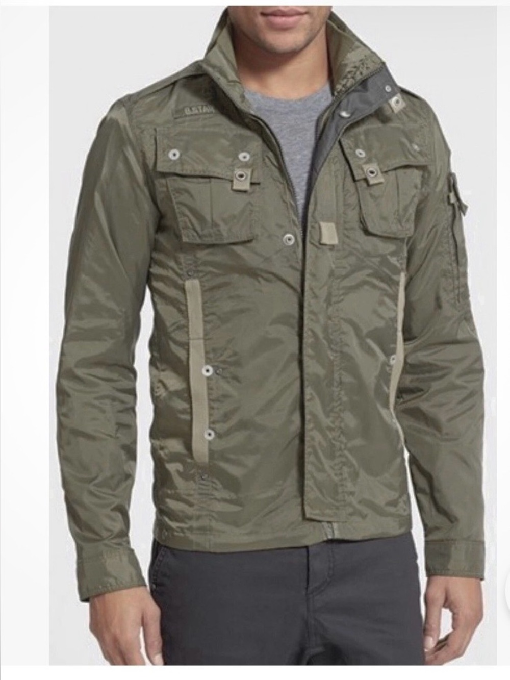 G-Star Raw Jacket Mens Size L Olive Green.